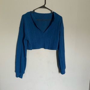 Royal blue loose fit long sleeve